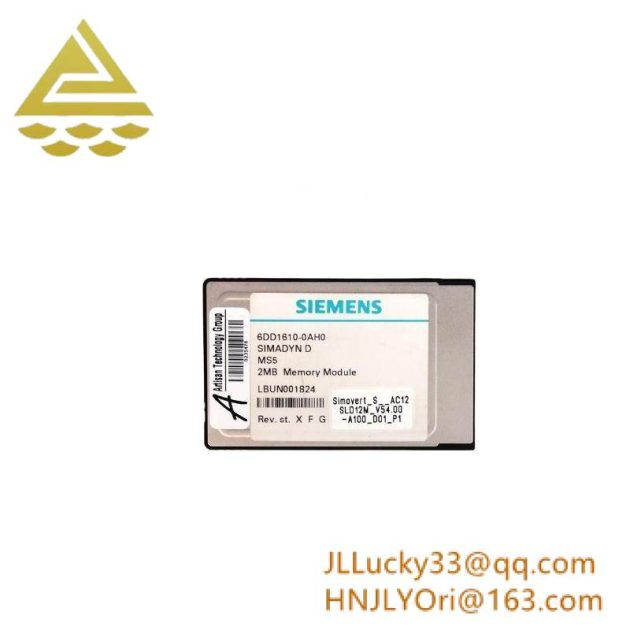 Siemens 6DD1610-0AH0 SIMADYN D Memory Submodule for Industrial Automation Systems