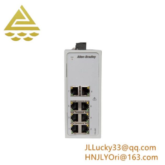 AB Industrial Controls 1783-US08T Ethernet Switch, Optimized for Industrial Networking